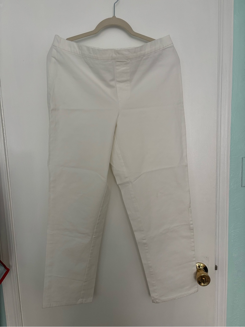 Isaac Mizrahi size 14 white Straight Leg Pants